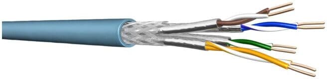 draka Câble d'installation UC LR22 Cat.7 10Gbit bleu 4P S/FTP AWG22 (60039572-CPR)