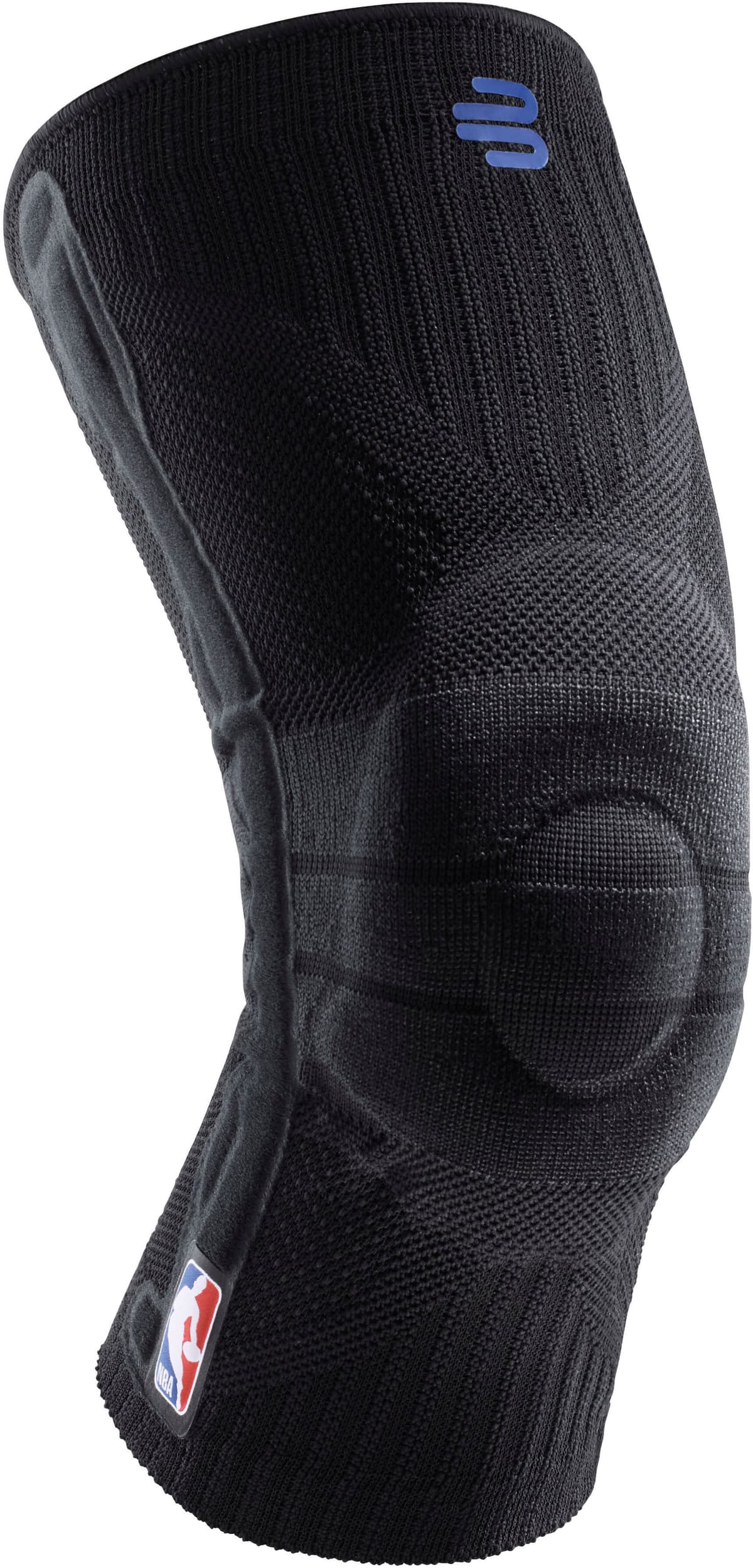 Kniebandage BAUERFEIND "NBA Sports Knee Support", Gr. S, schwarz, Obermaterial: 57% Baumwolle, 41% Polyester, 2% Elasthan, Bandagen Kniebandage, atmungsaktives Material, aus Baumwolle, Polyester und Elasthan schwarz S