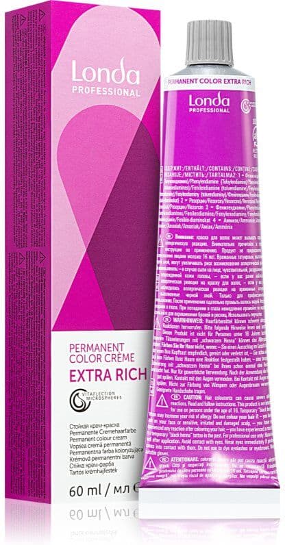 Londa Professional Permanent Color Extra Rich coloration cheveux permanente 7/44 60 ml