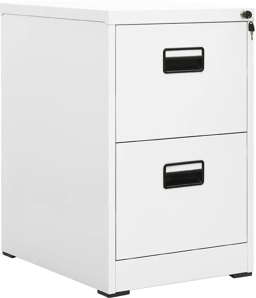 vidaXL Classeur Blanc 46x62x72,5 cm Acier