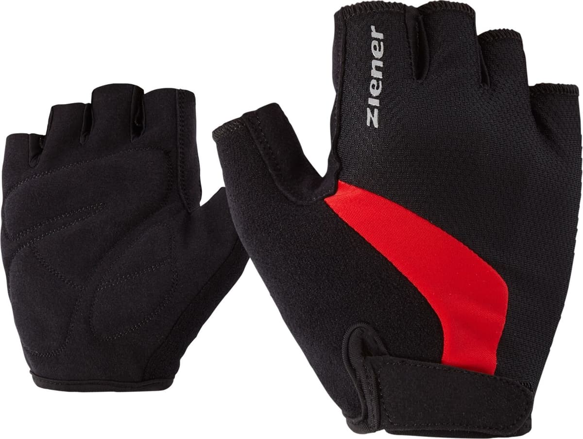 Fahrradhandschuhe ZIENER "CRIDO-Z", Herren, Gr. 8, rot, Materialmix, Handschuhe Fahrradhandschuhe rot 8