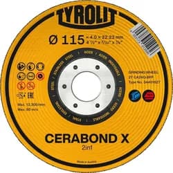 TYROLIT Schruppscheibe 125x4mm CERABONDxCA24Q-BFK