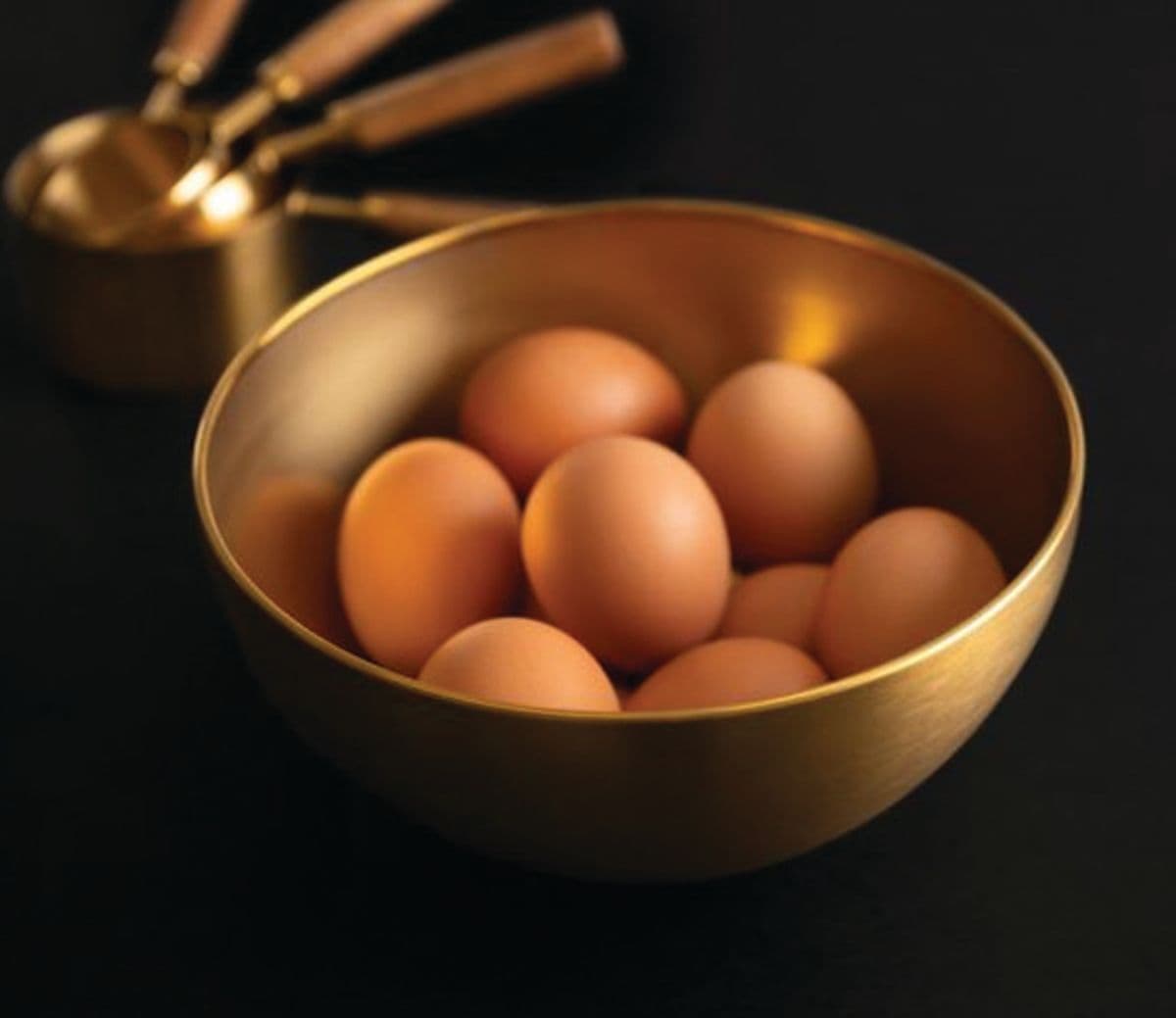 Bolle I Rustfritt Stål Gullfarget 24 Cm