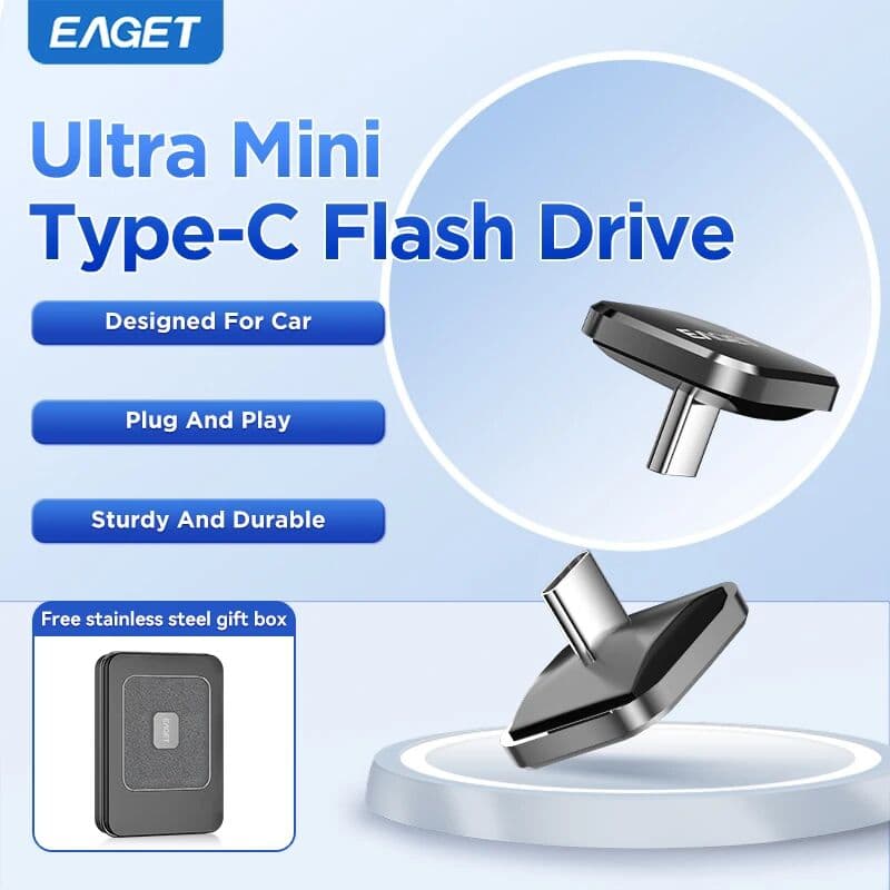 Other EAGET 8 GB/16 GB/32 GB/64 GB Mini-Auto Typ C USB 2.0-Flash-Laufwerk Plug & Play für Dashcam Mobile Mac PC Autofahren