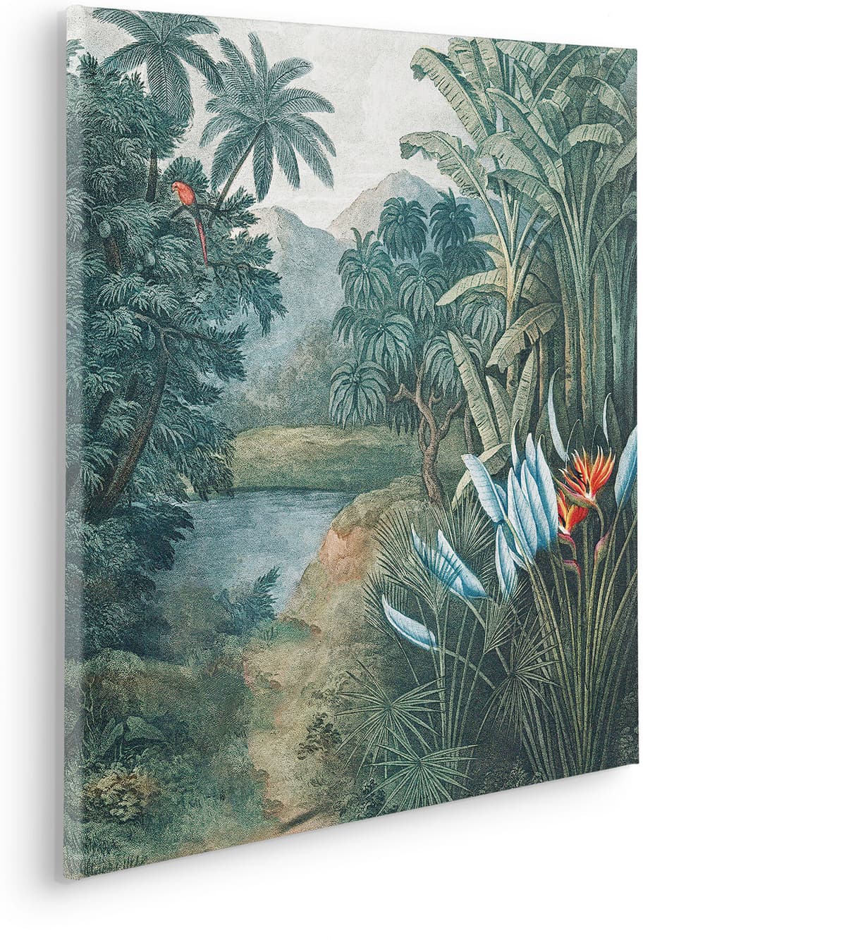 Leinwandbild KOMAR "Exotic Empire - Grösse 60 x 60 cm", bunt (farbe bild(er): bunt), B:60cm, Holz, Papier, Bilder, Leinwandbild, Keilrahmenbild mi Echtholzrahmen farbe bild(er): bunt B/H/T: 60cm, Natur, 1 Stk.