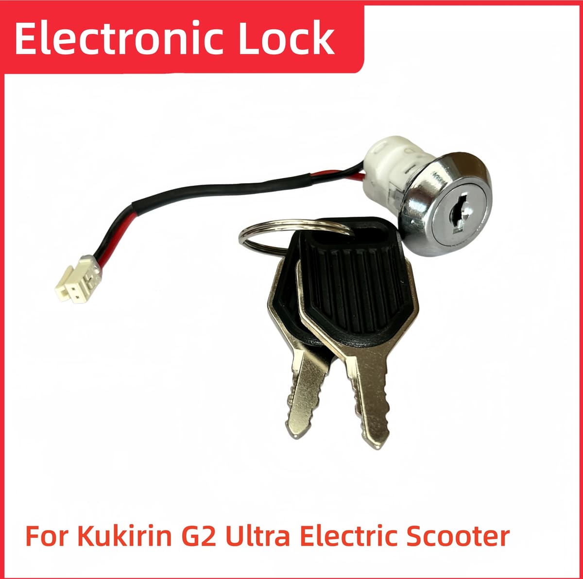 NONE Original  Kukirin G2 Ultra Electronic Lock  Electric Scooter Kugookirin G2Ultra Skateboard Lock with Key Replacement Parts ﻿