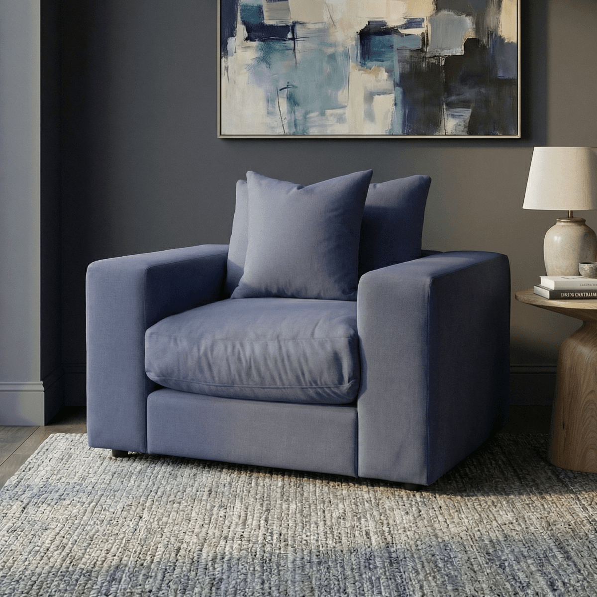 Sofa Style Hampshire Modular Armchair in Midnight Blue