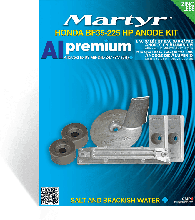 MARTYR Kit Anodi Honda 35-225HP Alluminio