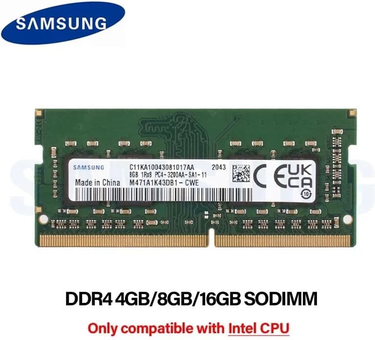 SAMSUNG DDR4 Memoria RAM Laptop 4GB 8GB 16GB 1.2V 3200MHz 2666MHz 2400MHz 2133MHz 260pin Notebook Sodimm Memory for Intel CPU