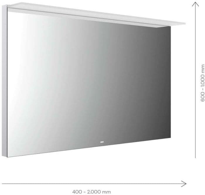 Emco Mi 200 LED-Lichtspiegel 102140008000100 1400 x 800 mm, mit Acryl-Lichtsegel