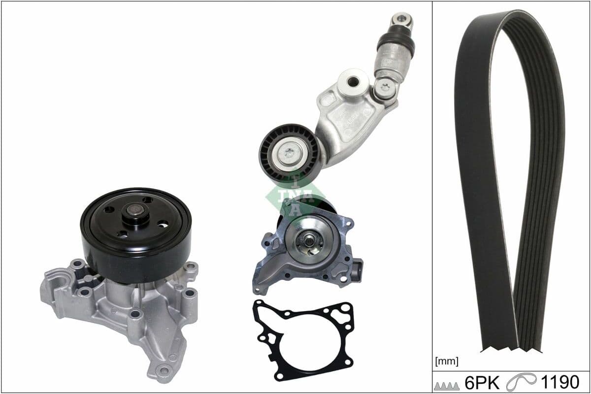 Schaeffler Ina Vesipumppu + Moniurahihnasarja Ina 529 0119 30
