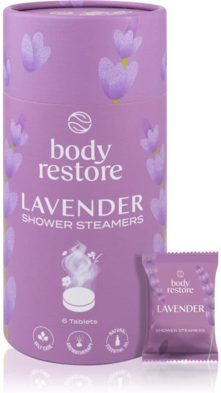 Body Restore Lavender Shower Steamers shower tablets with lavender fragrance 6 pc