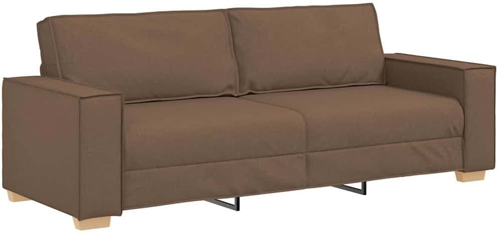 vidaXL Canapé 3 places Marron 180 cm Tissu