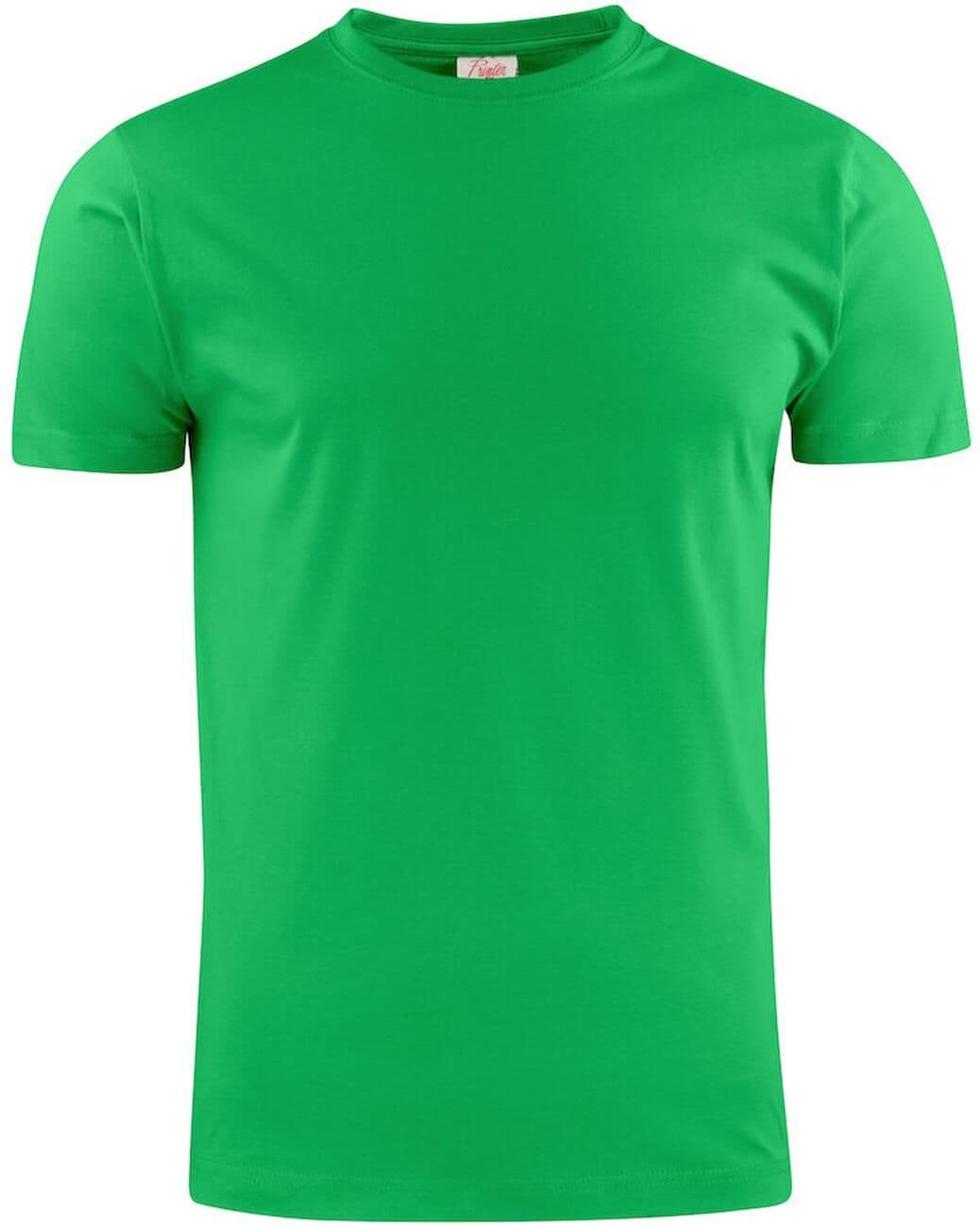 Printer 2264020 Heavy T-Shirt Rsx / Herre T-Shirts Med Fremfaldende Skuldersømme - Fresh Green - L