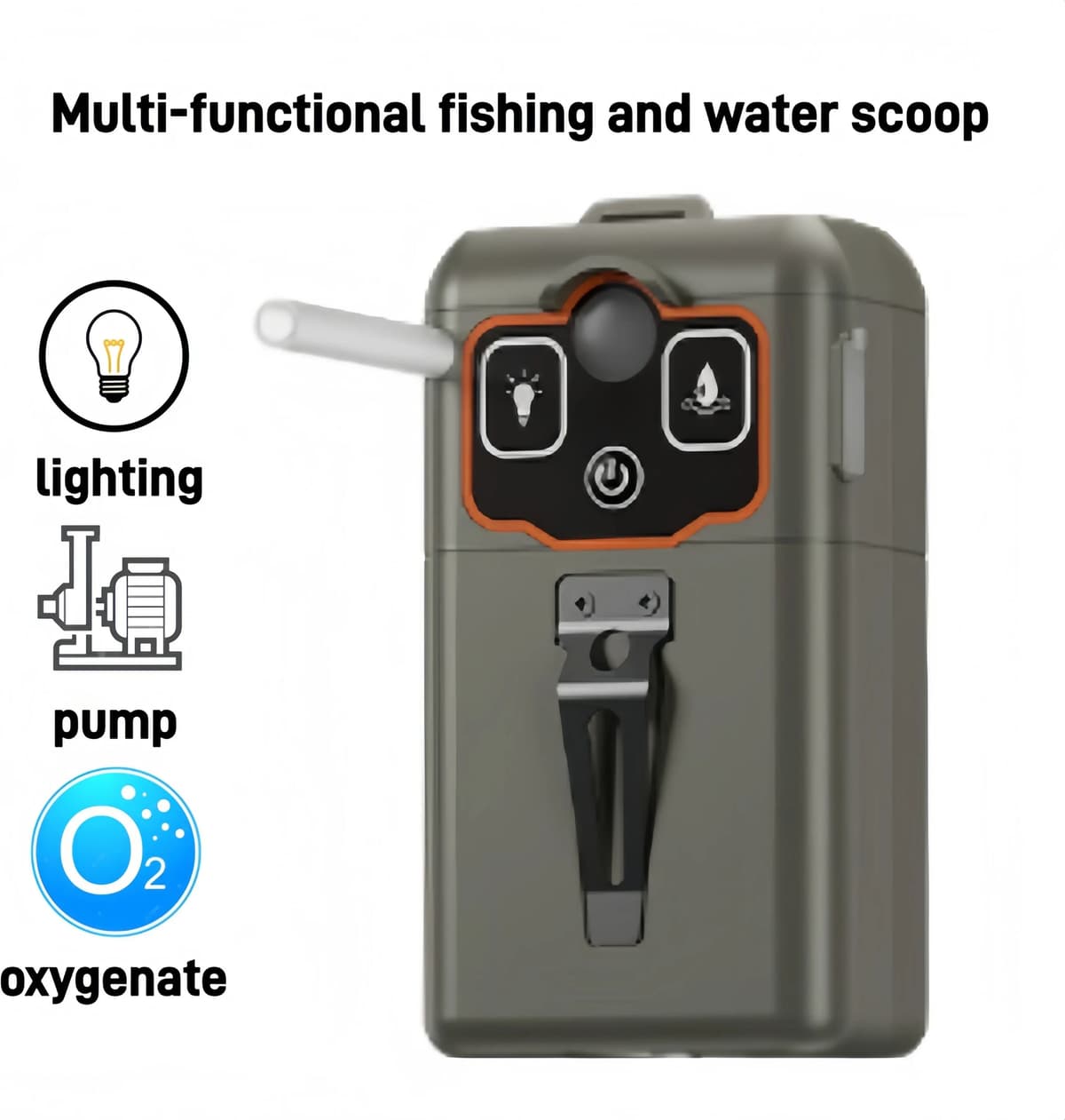 kangluo Portable Electric Water Transfer Pump USB Rechargeable Automatic Fishing Bait Mixing Station Hand Washing Water Dispenser