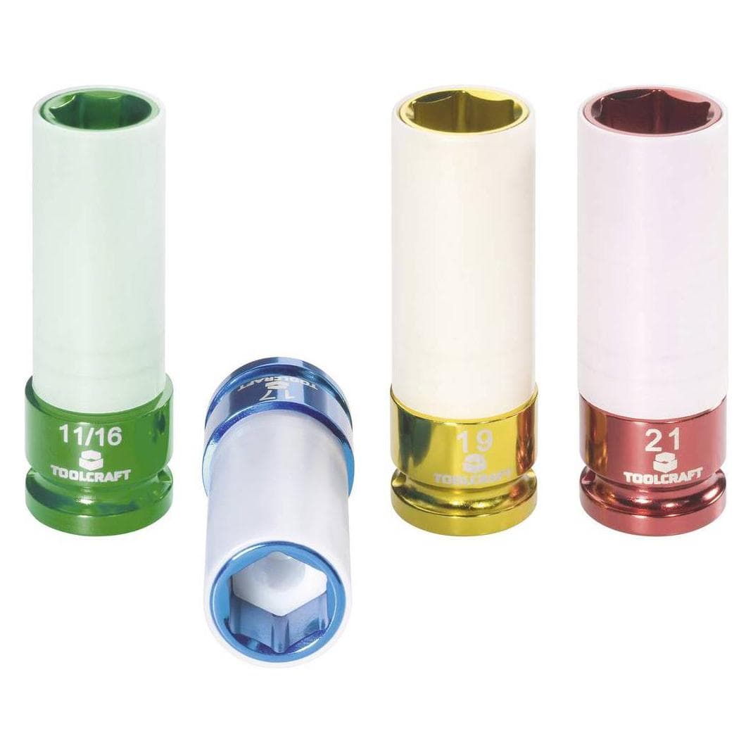 Toolcraft Steckschlüssel-Satz 4tlg (17 mm, 19 mm, 21 mm) (821580)