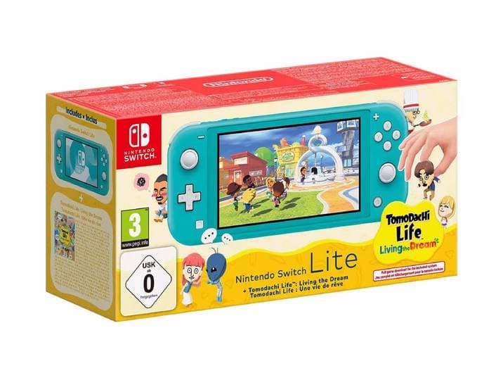 Nintendo Switch Lite + Tomodachi Life: Wo Träume wahr werden Nintendo Switch Konsole