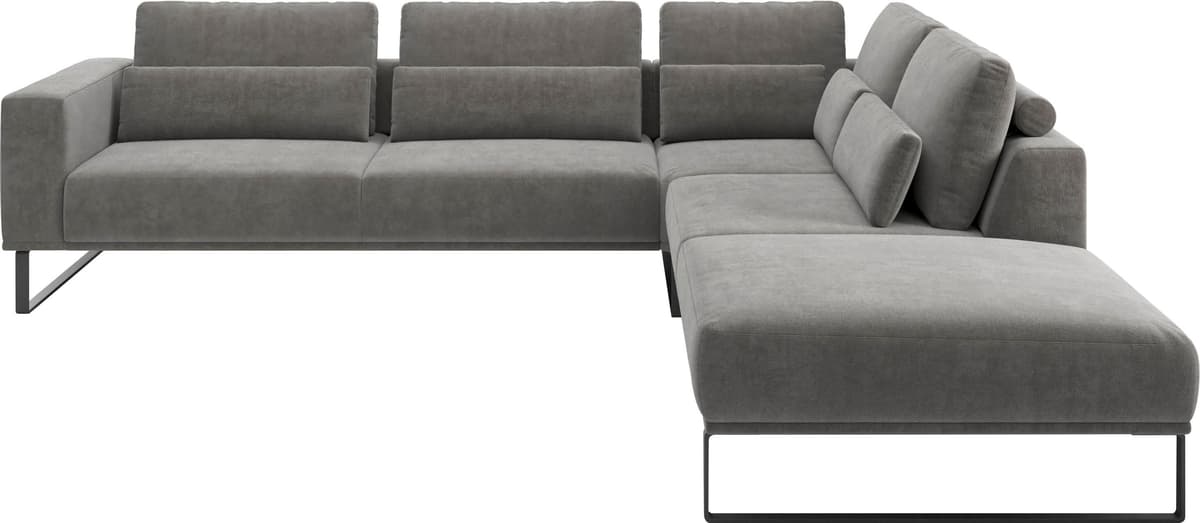 Musterring "JUSTB PM100, stilvoller Lounge-Komfort von Musterring" Kollektion Bettina Zimmermann, optionaler Sitzvorzug & Fuss-Auswahl anthrazit B/H/T: 308cm x 88cm x 290cm, Easy care, langer Schenkel links, ohne Sitztiefenverstellung