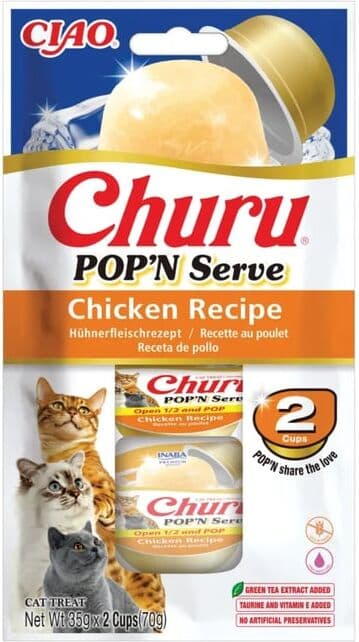 Churu Cat Pop'n Serve de Pollo 6 uds x 70g
