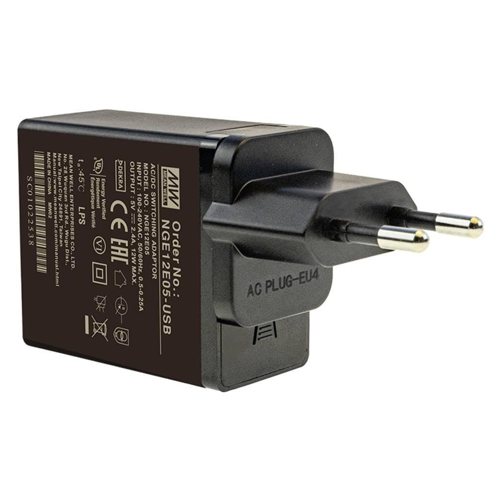MeanWell Mean Well NGE12E05-USB Steckernetzteil, Festspannung (NGE12E05-USB)