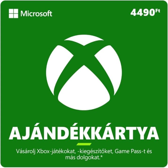 - 4490 forintos Microsoft XBOX ajándékkártya digitális kód Xbox One