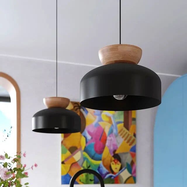 Lumes Czarna loftowa skandynawska lampa nad stół - 8X A645 Z8-N78