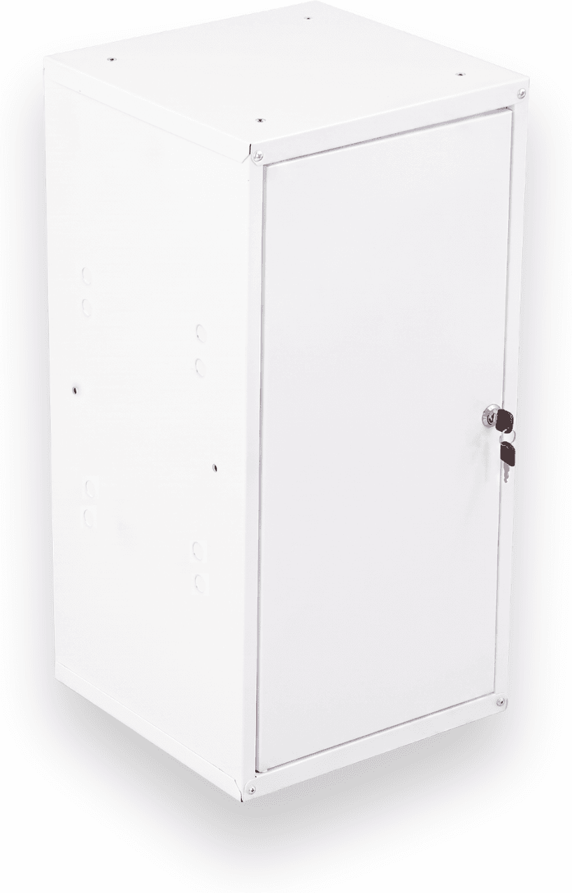 B2B Partner Szafka ubraniowa z schowkami zamykanymi 700 x 350 x 350 mm, zamek cylindryczny, szare drzwi