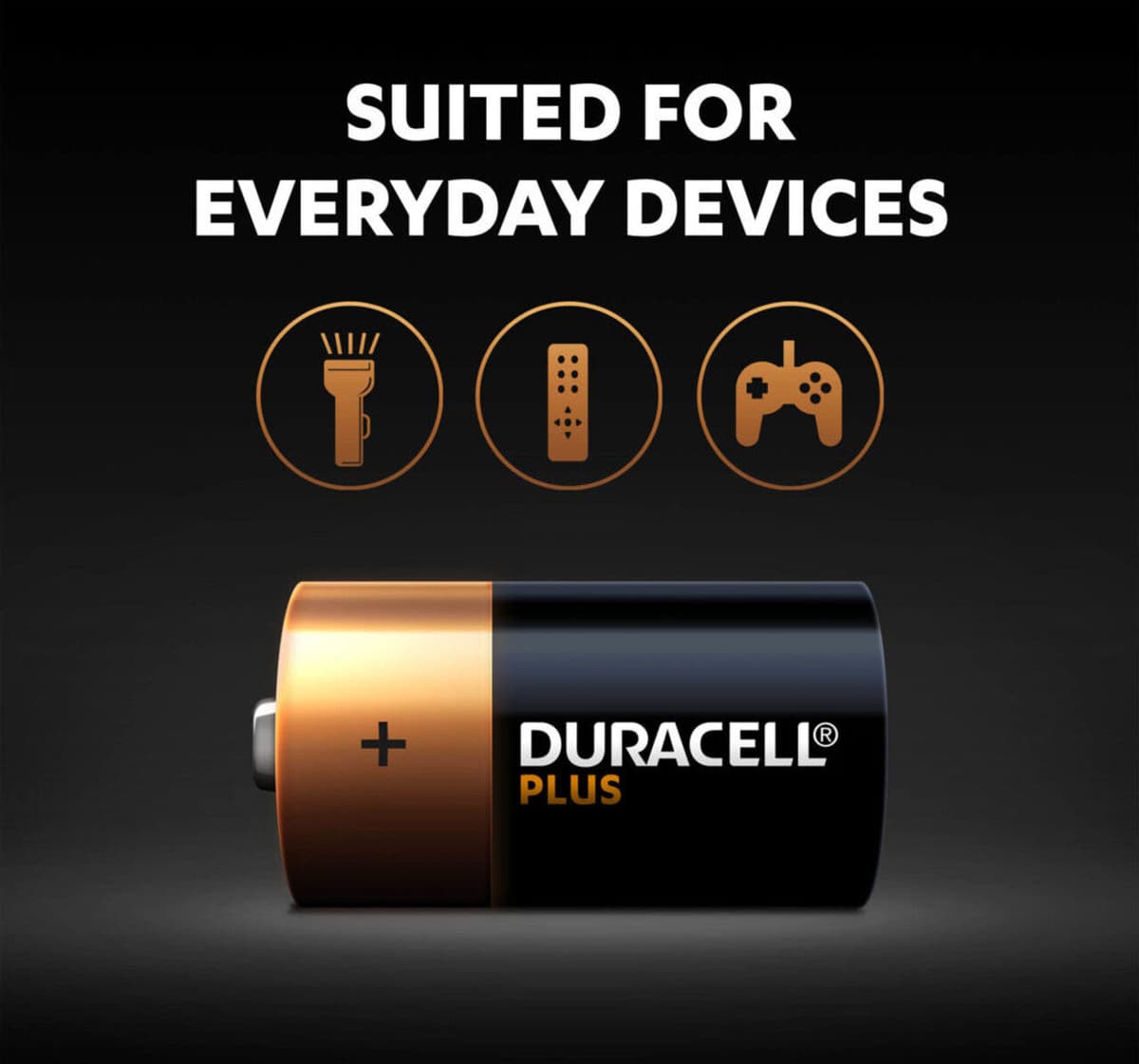 Duracell Plus C LR14 Batteries   12 Bulk Pack