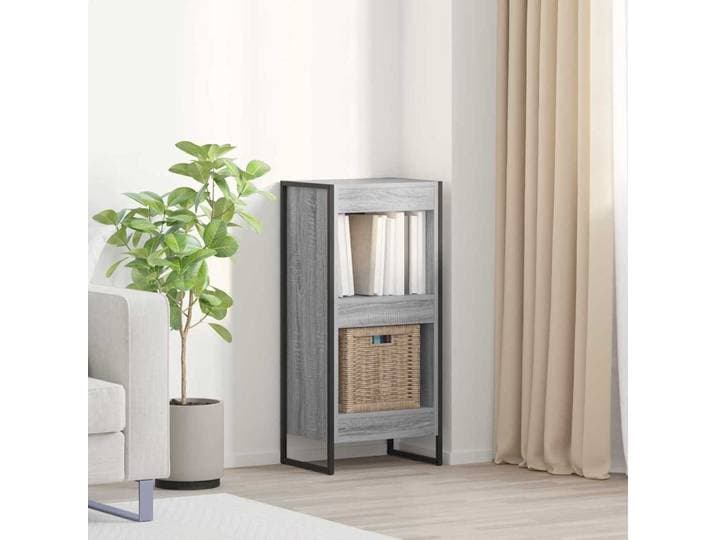 vidaXL Bücherregal 40 x 30 x 86,5 cm Holzwerkstoff Graues Sonoma