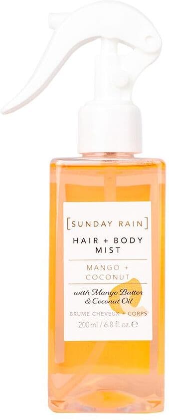 Sunday Rain Mango & Coconut Hair + Body Mist - 200 Ml. Leave-In Conditioner Hårpleie
