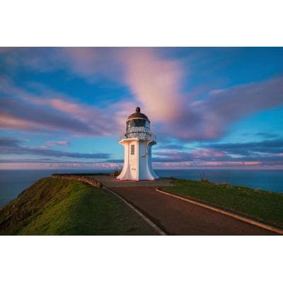 Fototapete PAPERMOON "Leuchtturm", bunt, B:4m L:2,6m, Vlies, Tapeten