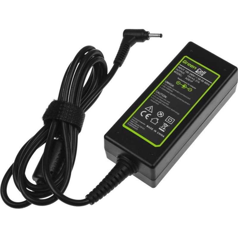 Green Cell Φορτιστής Laptop 45W 19V 2.37A για Asus με Αποσπώμενο Καλώδιο Τροφοδοσίας