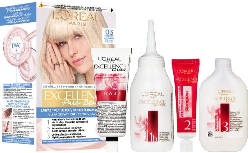 L’Oréal Paris Excellence Creme coloration cheveux teinte 03 Ultra Light Ash Blonde 1 pcs