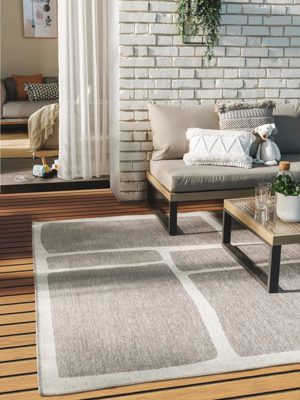 Benuta Tapis d'extérieur & intérieur multicouleur 100x150 Multicolore 100x1x150cm