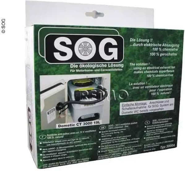 SOG Ventilasjon 3000a Til Sidevegg Lysegrå
