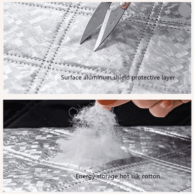 Inspire Essentials Custom Windproof Winter Curtains Zipper Sealed No Drill Insulated Window Cover height80cm width 90cm