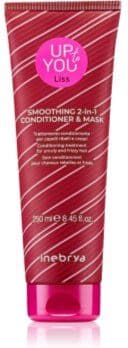 Inebrya Up To You Liss Smoothing 2-in-1 Mask & Conditioner cuidado de suavização para cabelo 2 em 1 250 ml. Up To You Liss Smoothing 2-in-1 Mask & Conditioner