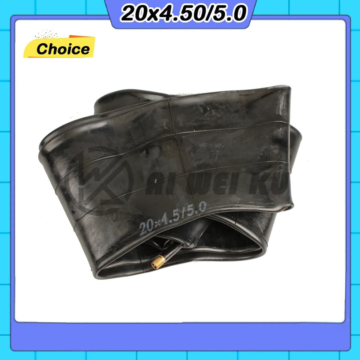 NONE 1 pcs Beach Bike Snow Bike Inner Tube 20x4.5/5.0 Schrader Electric Bike Tire Cycling Tire Rubber Tube