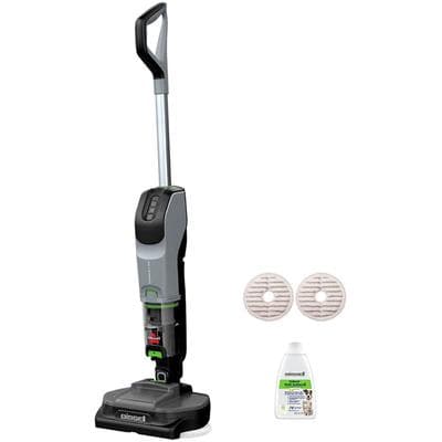 BISSELL Nass-Trocken-Sauger "SpinWave+ Vac PET Select", grau (cool grau, schwarz, cha cha lime), B:25cm H:112cm T:32cm, Mehrzwecksauger, kabellos, für alle Hartböden, 3 Reinigungsmodi inklusive Saugmodus