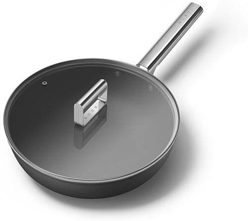 SMEG Wok antiaderente  Anni 50 WOF3002BLM  30cm - Preto