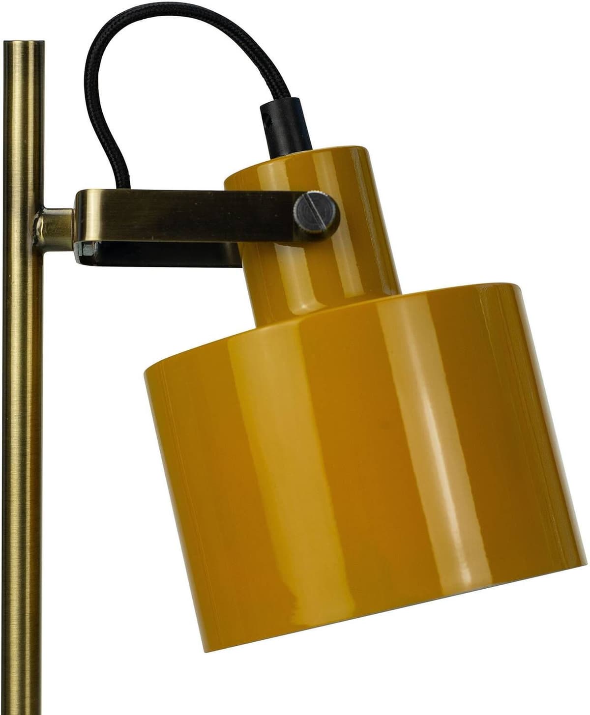 Dyberg Larsen Skrivebordslampe Ocean, Gul/orange, Arbejdsværelse, Metal