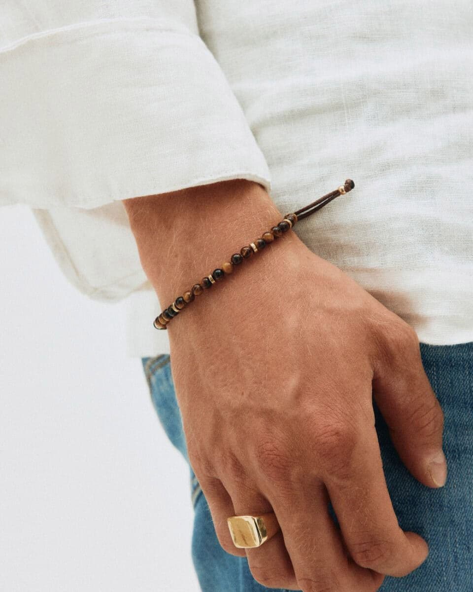 Edblad Dylan armband Brown/Gold 130538