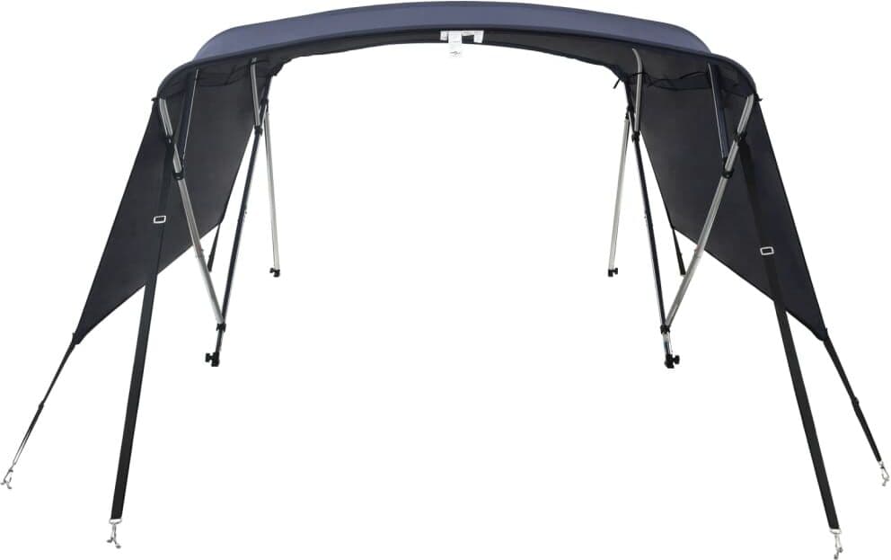 vidaXL Toit bimini à 4 arceaux parois latérales 243x(170-182)x137 cm