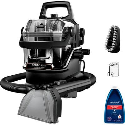 BISSELL Wasch-Sauger "3697N, SpotClean HydroSteam™ Select, mit Dampf, Dual-Tank", schwarz, B:39cm H:36,8cm T:32cm, Mehrzwecksauger, 15kPa, reinigt Flecken auf Teppich, Polster,Treppe, Autositz, Fliese, Topseller