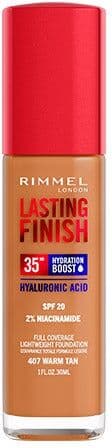 Rimmel London Lasting Finish Foundation 35H 407 WARM TAN
