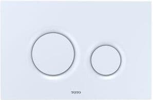 Toto Dual Button Push Plate with Round Buttons for In Wall Tank Systems