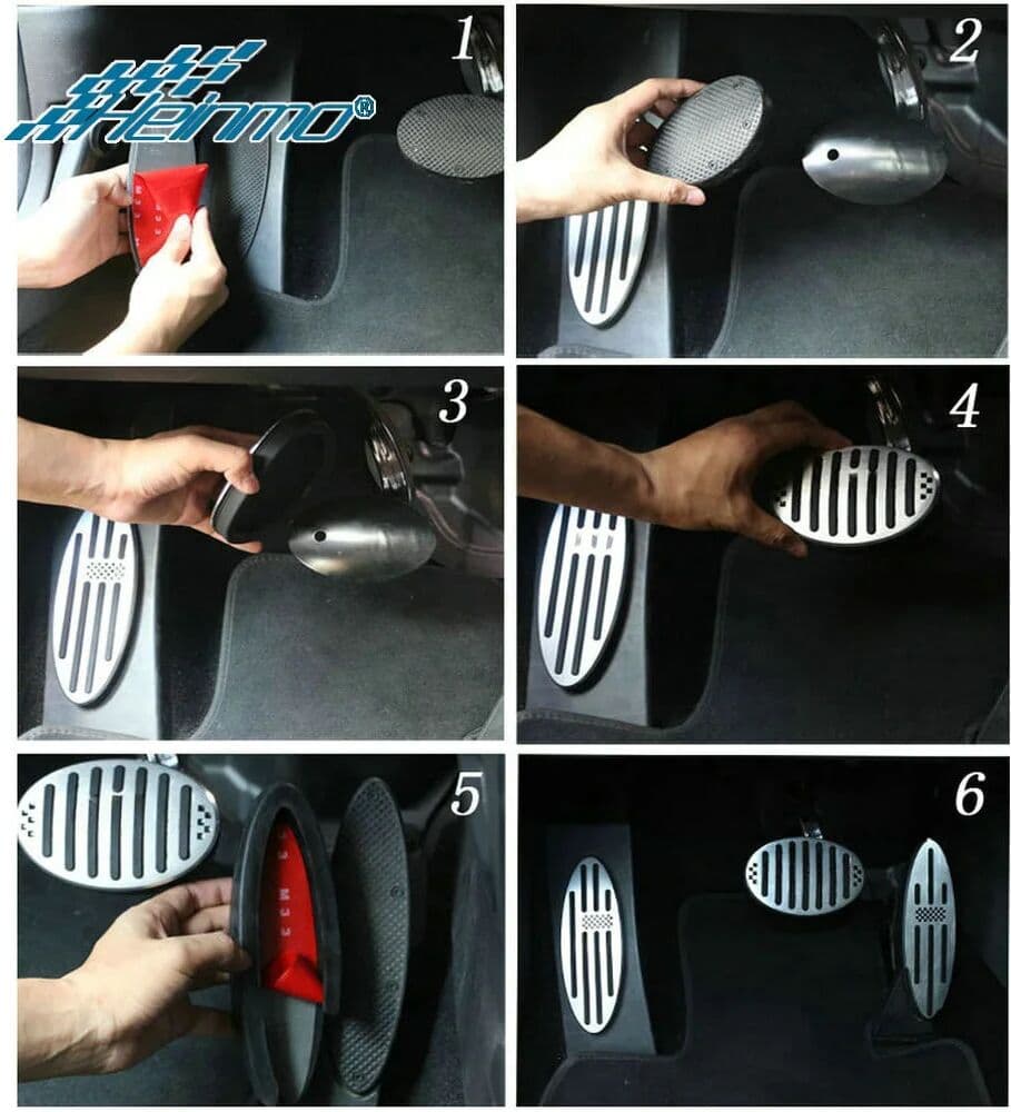 Heinmo's Automatic Gear Model Footrest Pedal Cover For MINI Cooper Countryman Accessories F60 R60 Clubman F54 R55 One R50 R53 R61 F55 F56