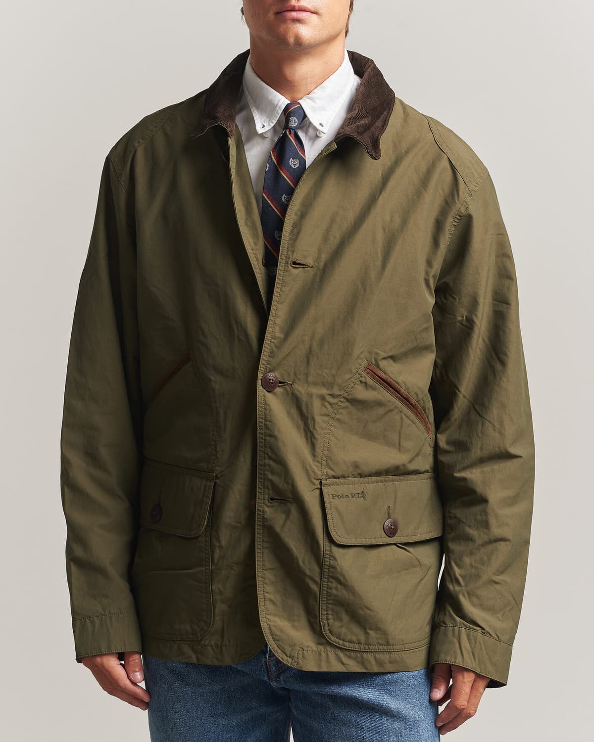 Polo Ralph Lauren Cotton Nylon Field Jacket Canopy Olive men XL Grøn
