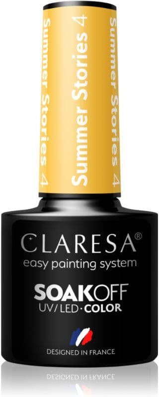 Claresa SoakOff UV/LED Color Summer Stories gel nail polish shade 4 5 g