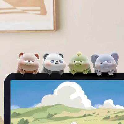 Uplift Treasures Mini Screen Hanging Desk Ornament Decor panda